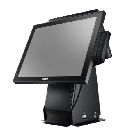 15-inches All-in-One POS System Hardware - 15-inches All-in-One POS System with MSR and 2nd Display